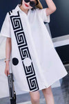 T1651A DRESS (YELLOW, WHT)